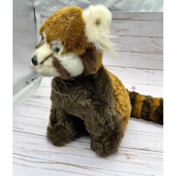 Fiesta 12" Red Panda Striped Tail Realistic Plush Stuffed Animal - Picture 8 of 15